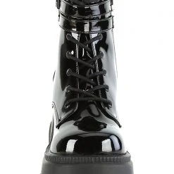 Demonia Paint It Black Platform Boots Wild Heart