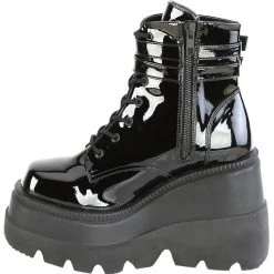 Demonia Paint It Black Platform Boots Wild Heart