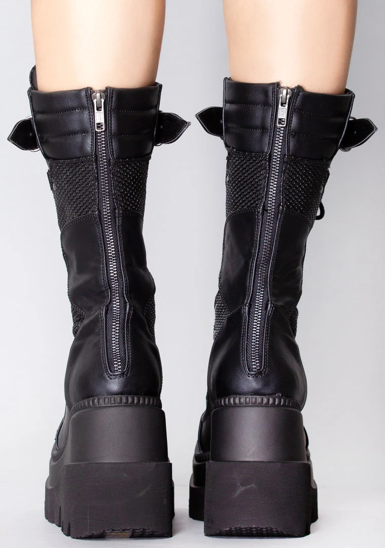 Demonia Disruptive Behavior Platform Boots Shoes