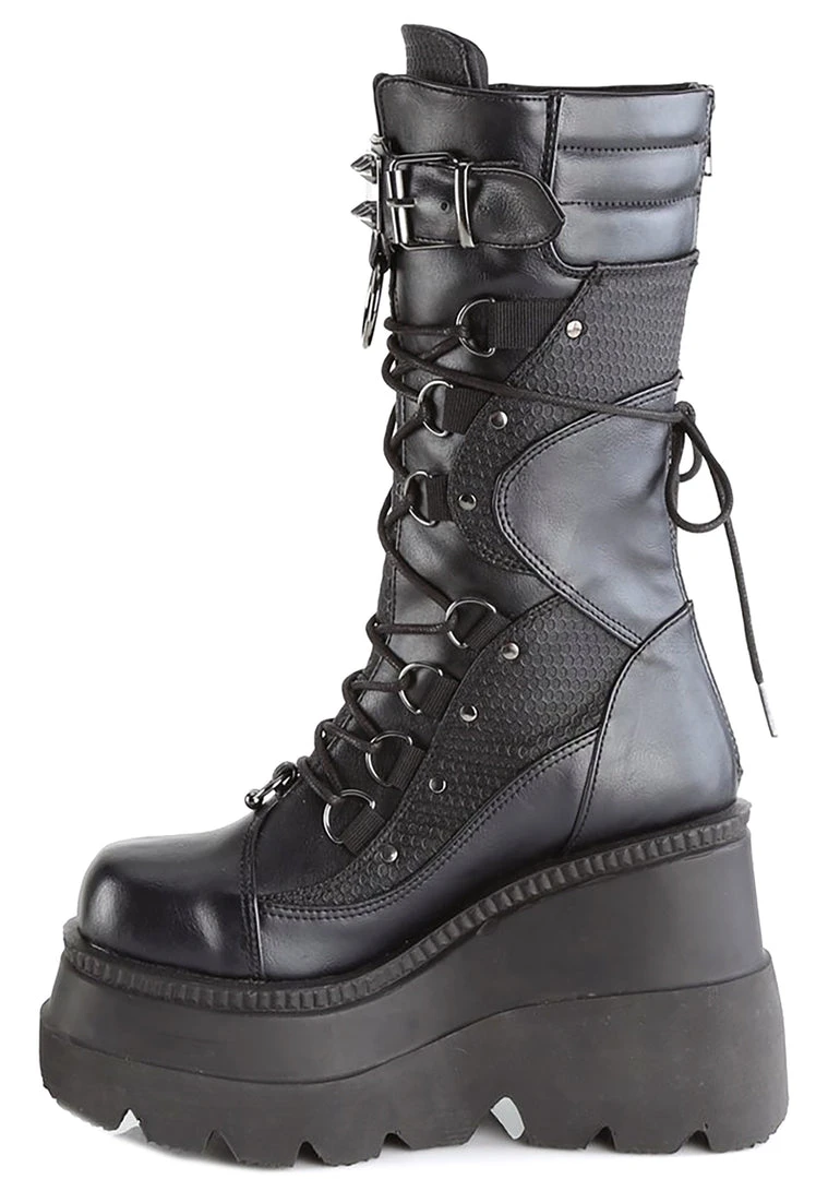 Demonia Disruptive Behavior Platform Boots Shoes