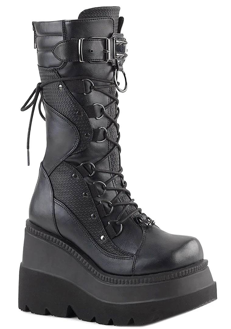 Demonia Disruptive Behavior Platform Boots Shoes