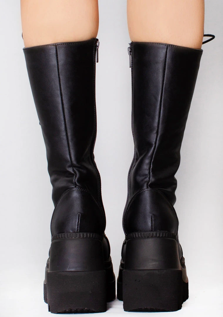 Demonia Shoes Dark Stalker Platform Boots