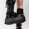 Demonia Breakdown Combat Platform Boots Shoes