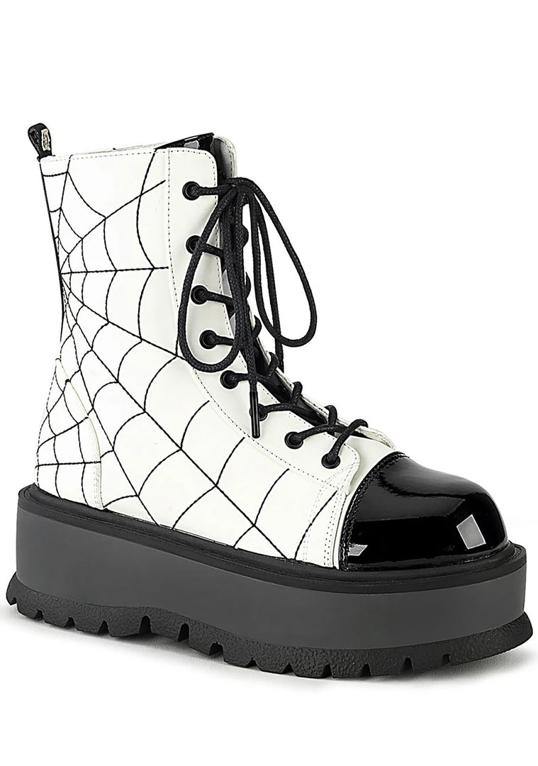 Demonia Web Weever Platform Boots