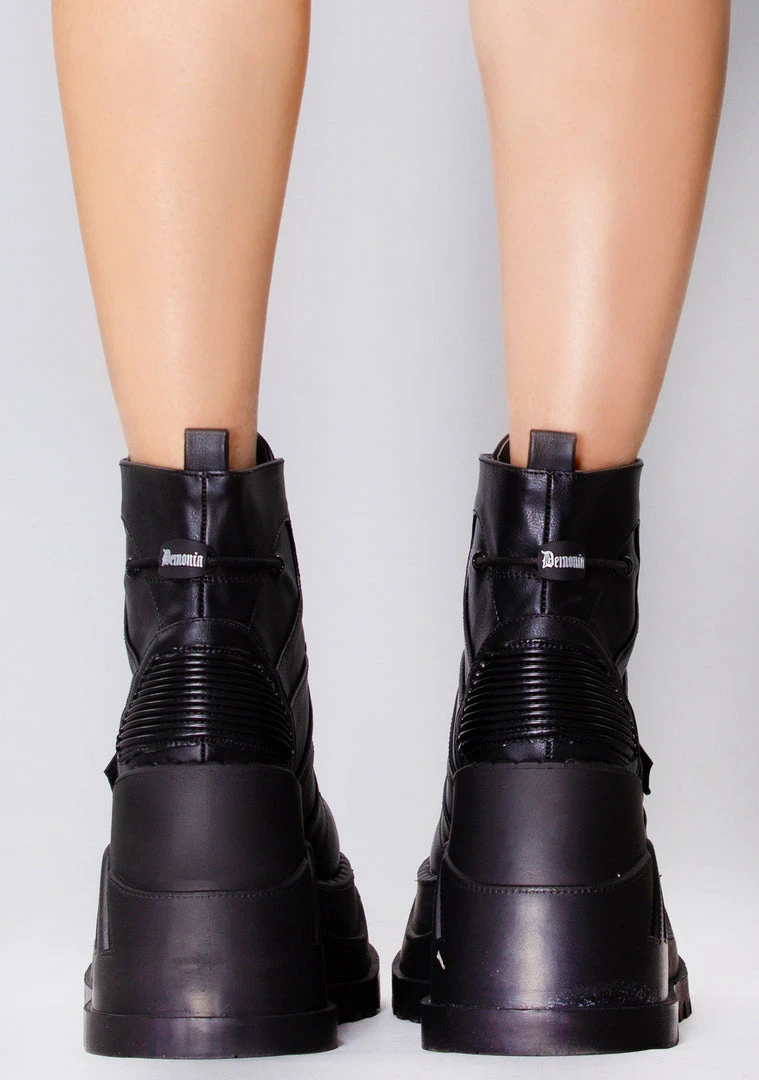 Demonia Black Ops Platform Boots Shoes