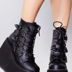 Demonia Creature Of The Night Platform Boots Shoes