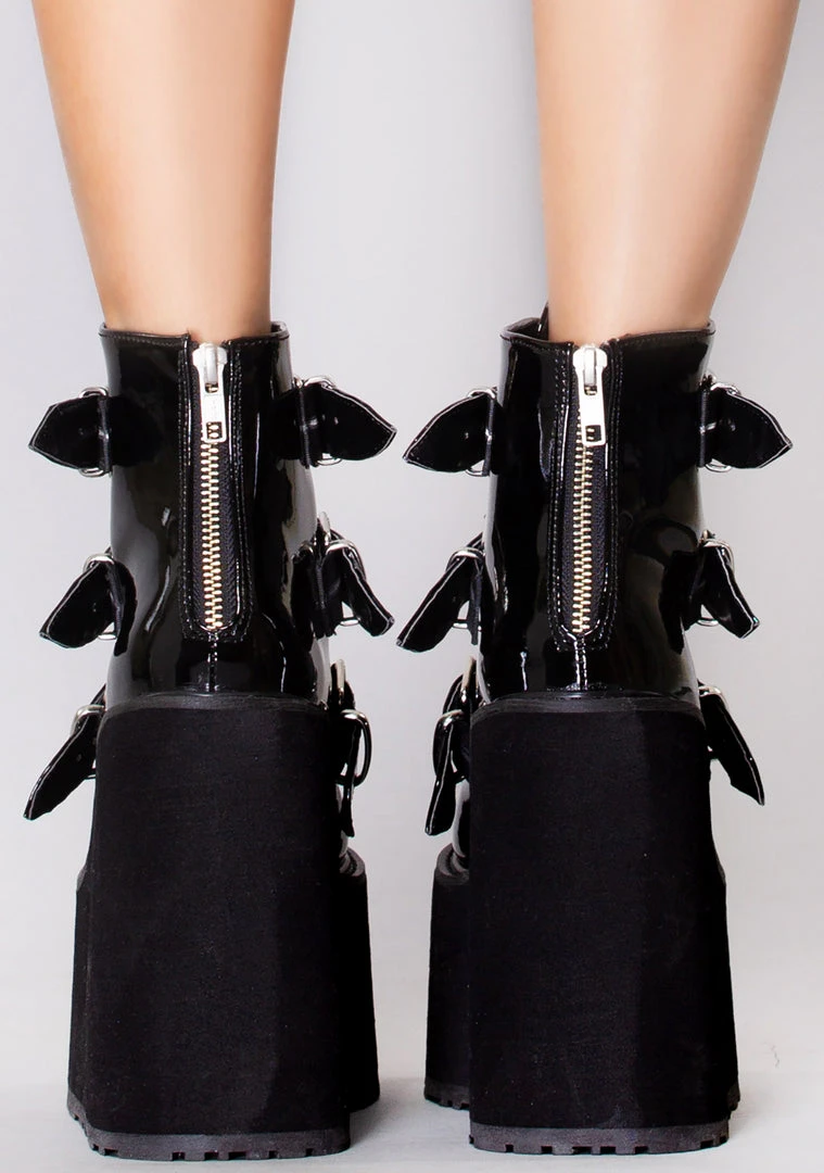 Demonia Dark Resistance Platform Boots