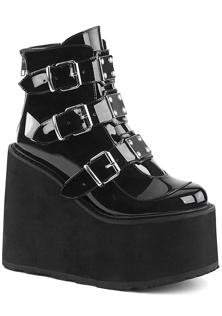 Demonia Dark Resistance Platform Boots