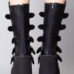 Demonia Black Heart Platform Boots Shoes
