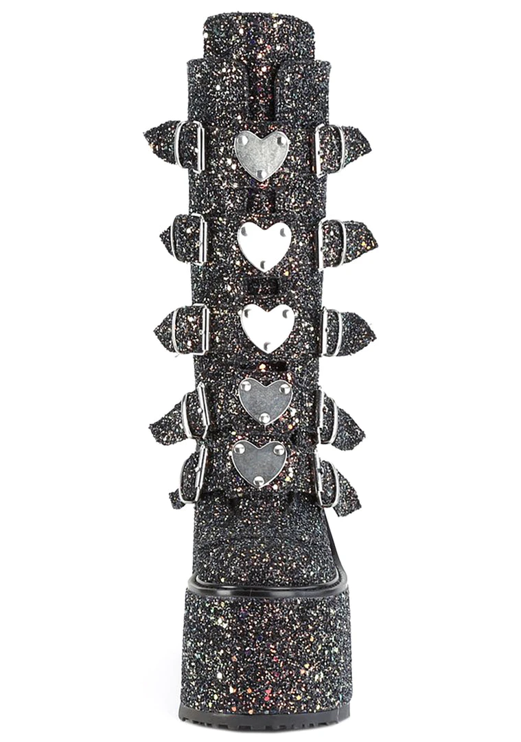 Demonia The Great Fantastic Supernovae Glittered Platform Boots
