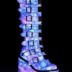Demonia Mad World Galaxy Burst Platform Boots