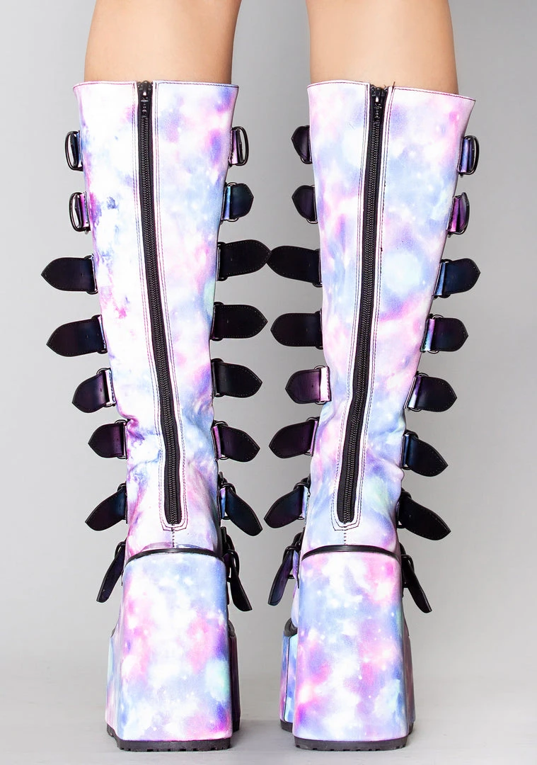Demonia Mad World Galaxy Burst Platform Boots
