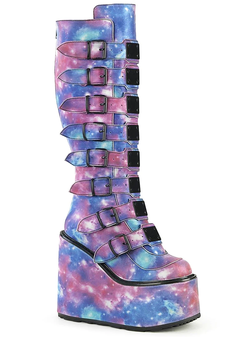 Demonia Mad World Galaxy Burst Platform Boots