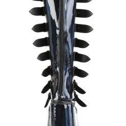 Demonia Lost Frequencies Black Holographic Platform Boots