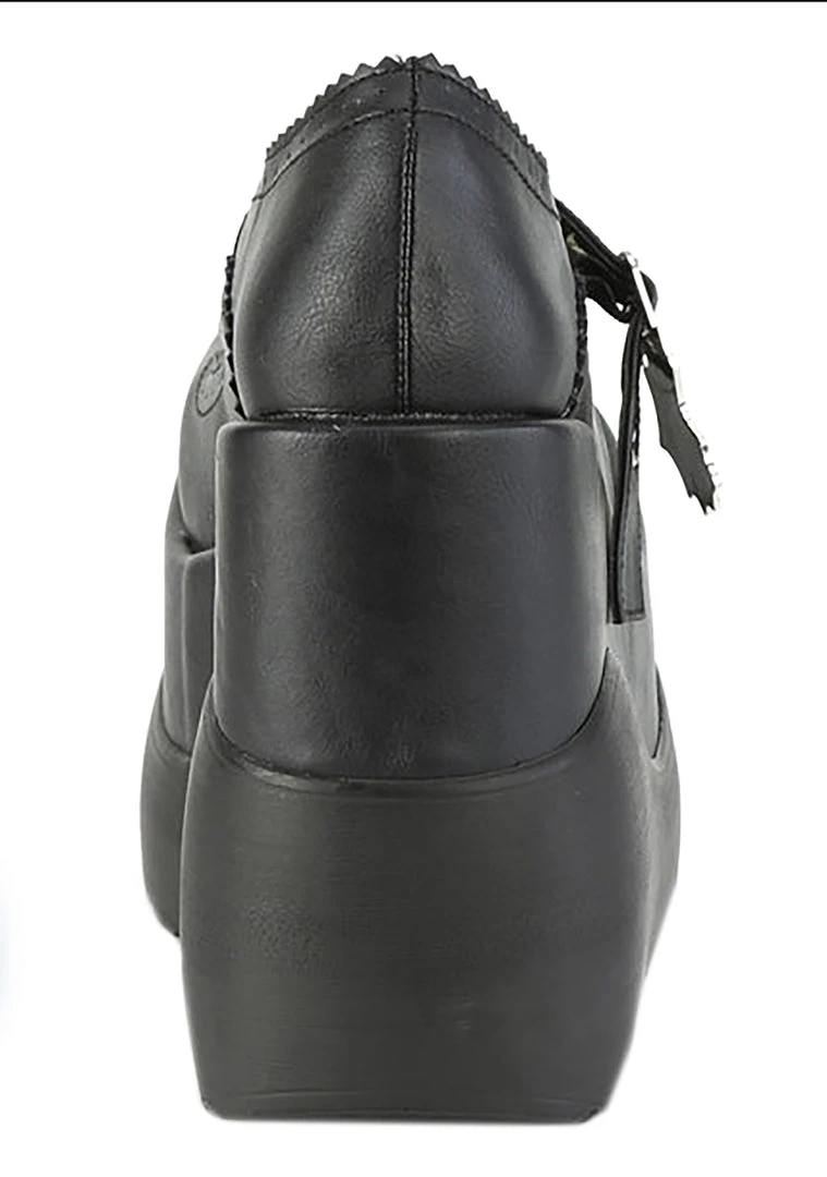 Demonia Mad World Miss Fortune Platform Wedge Heel