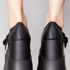 Demonia Mad World Miss Fortune Platform Wedge Heel