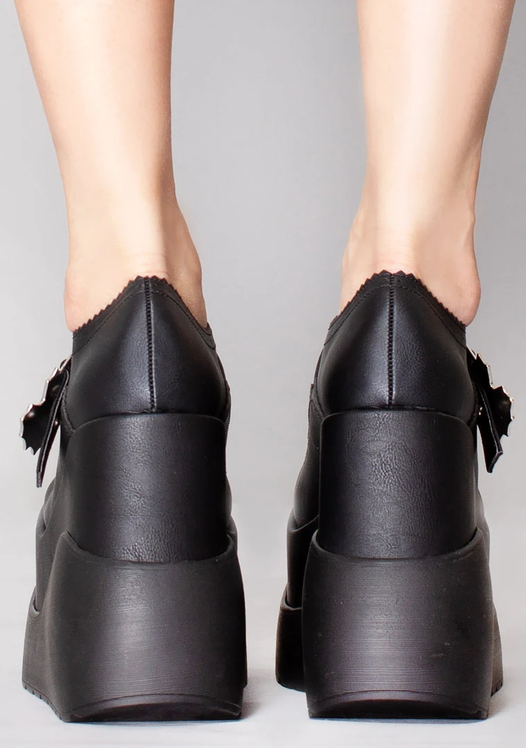 Demonia Mad World Miss Fortune Platform Wedge Heel