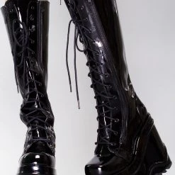 Demonia Dark Wave Platform Boots