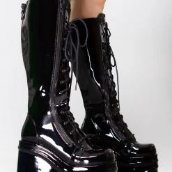 Demonia Dark Wave Platform Boots