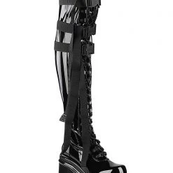 Demonia Shoes Corpo Killer Thigh High Platform Boots