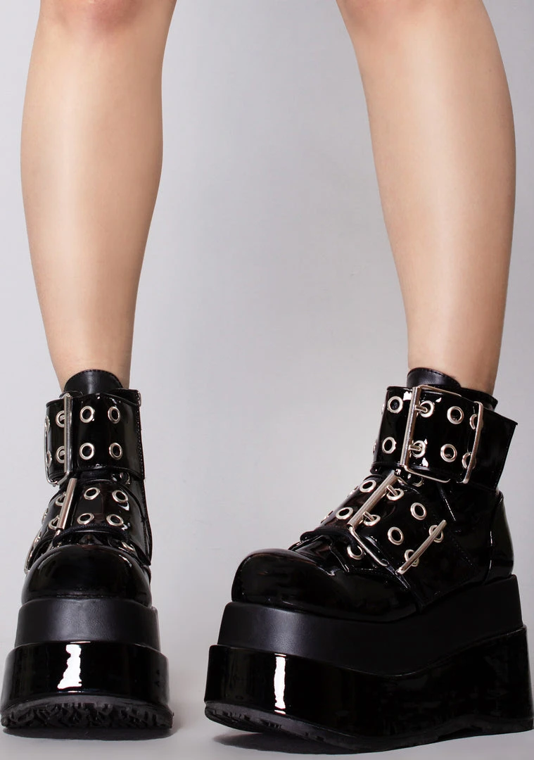 Demonia Shoes Losing My Mind Platform Boots