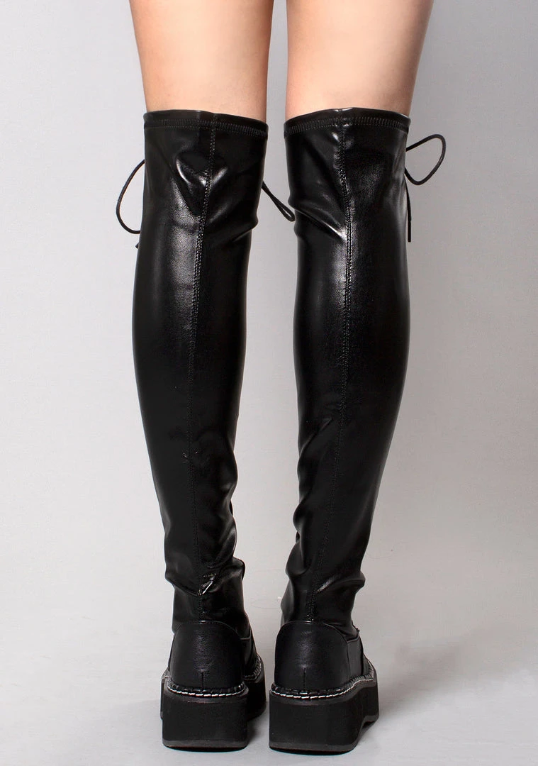 Demonia Shoes The Strange And Unusual Emily Boots In Black