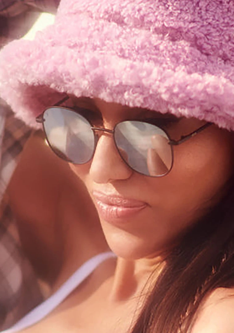 Dime Optics Avalon Sunglasses In Matte Black/Grey Mirror New