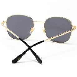 Dime Optics New Avalon Sunglasses In Matte Gold/Grey