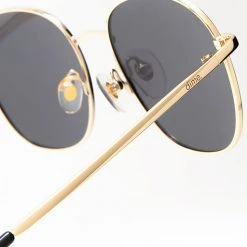 Dime Optics New Avalon Sunglasses In Matte Gold/Grey