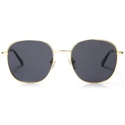 Dime Optics New Avalon Sunglasses In Matte Gold/Grey