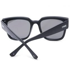 Dime Optics The Great Fantastic Brea Sunglasses In Black/Grey Mirror