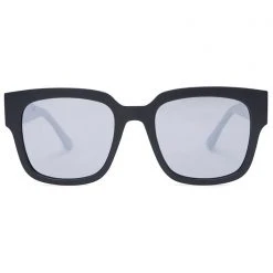 Dime Optics The Great Fantastic Brea Sunglasses In Black/Grey Mirror
