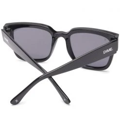 Dime Optics The Great Fantastic Brea Sunglasses In Black/Grey