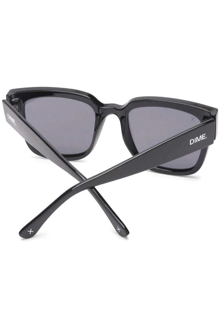 Dime Optics The Great Fantastic Brea Sunglasses In Black/Grey