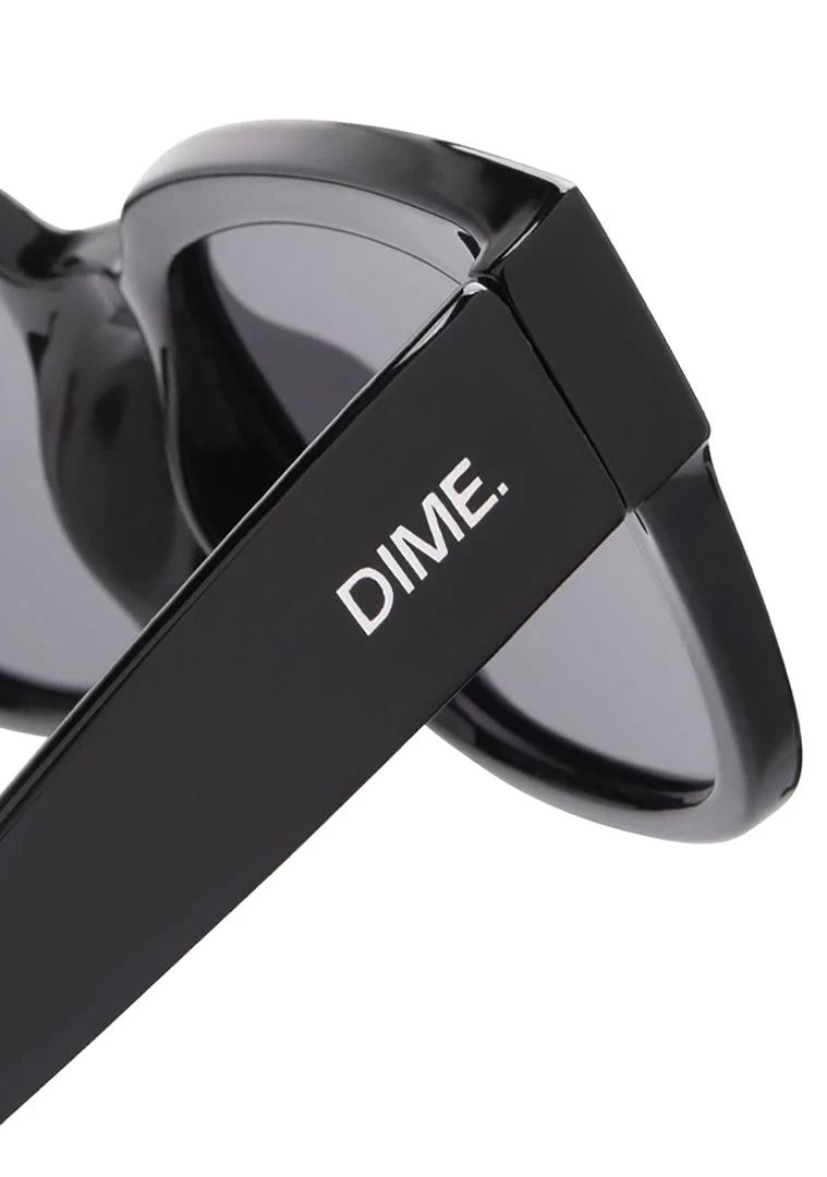 Dime Optics The Great Fantastic Brea Sunglasses In Black/Grey