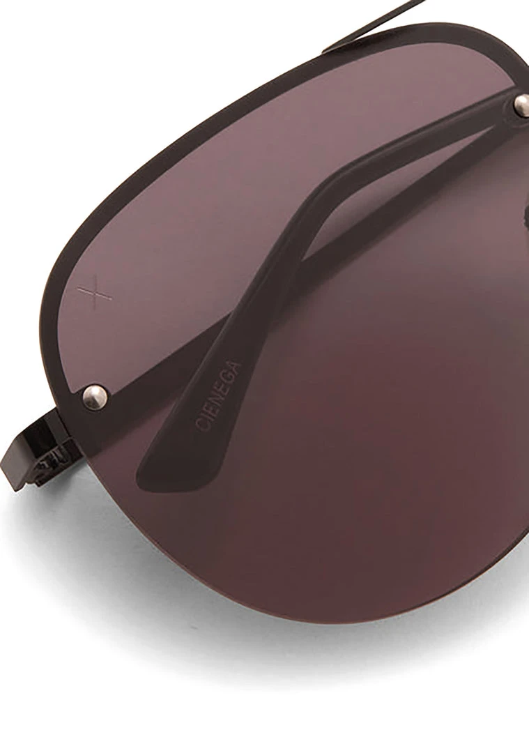 Dime Optics The Great Fantastic Cienega Sunglasses In Black/Grey