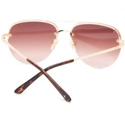 Dime Optics Cienega Sunglasses In Gold/Brown