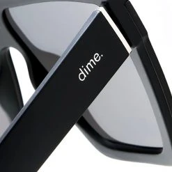 Dime Optics Unlocked Sunglasses In Matte Black/Grey Mirror New
