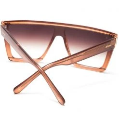 Dime Optics The Great Fantastic Unlocked Sunglasses In Taupe Crystal/Brown Gradient