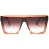 Dime Optics The Great Fantastic Unlocked Sunglasses In Taupe Crystal/Brown Gradient