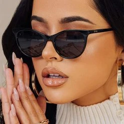 Dime Optics X Becky G The G Sunglasses In Black/Grey