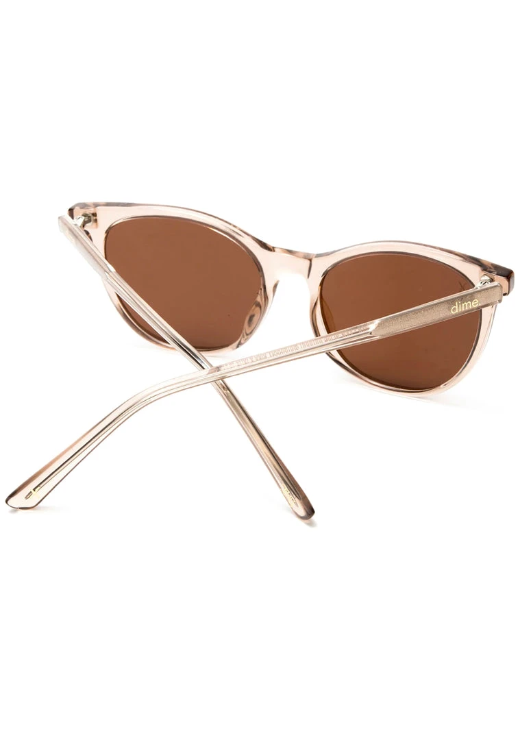 Dime Optics X Becky G The G Sunglasses In Vintage Crystal/Brown Mad World