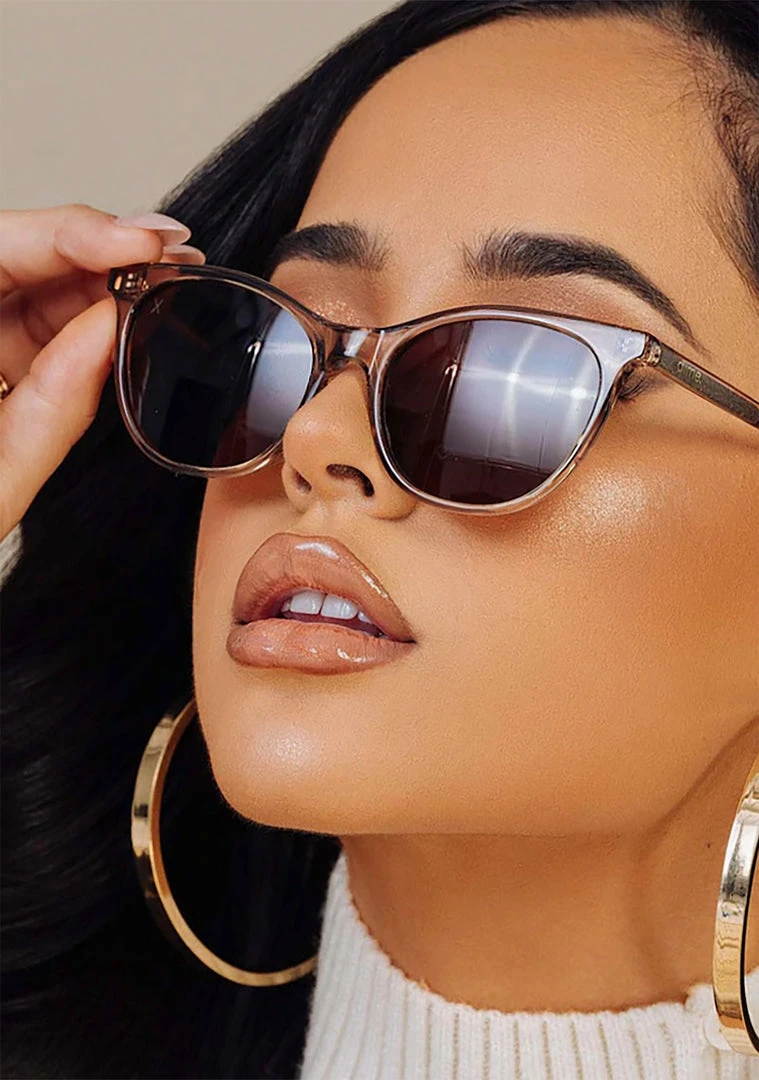 Dime Optics X Becky G The G Sunglasses In Vintage Crystal/Brown Mad World
