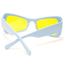 Dime Optics X Kali Uchis Kali Sunglasses In Light Blue/Yellow World Tour
