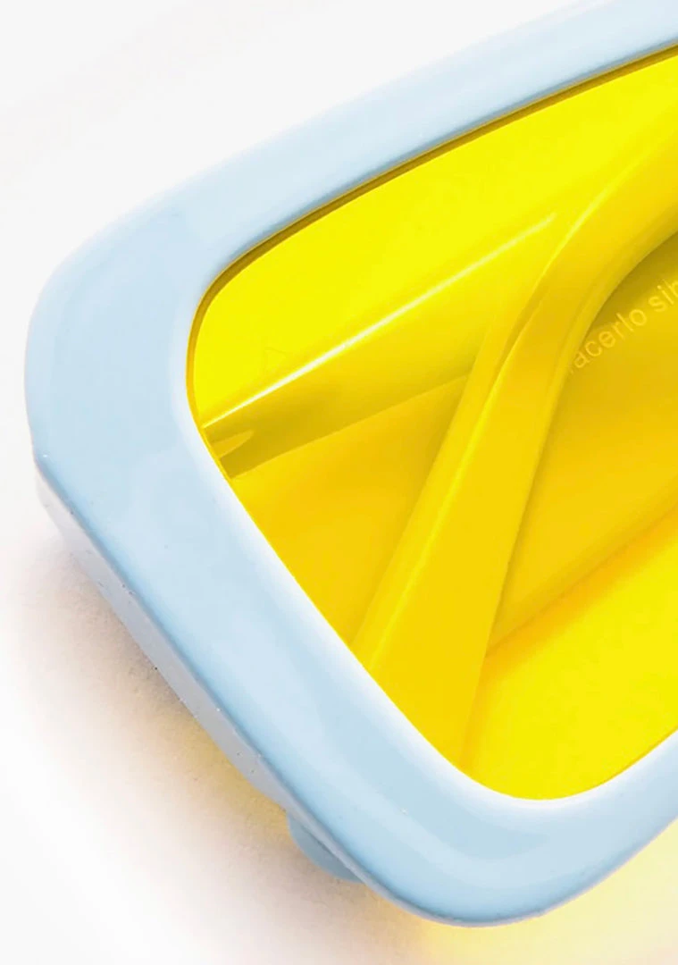 Dime Optics X Kali Uchis Kali Sunglasses In Light Blue/Yellow World Tour