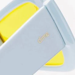 Dime Optics X Kali Uchis Kali Sunglasses In Light Blue/Yellow World Tour