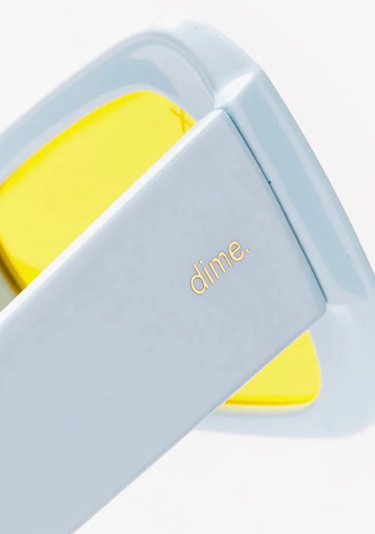 Dime Optics X Kali Uchis Kali Sunglasses In Light Blue/Yellow World Tour