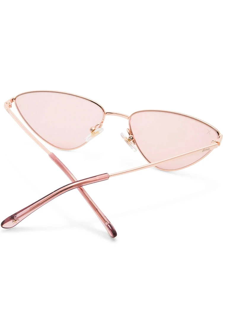 Dime Optics World Tour X Lala Kent Lilly Sunglasses In Rose Gold/Cotton Candy Pink