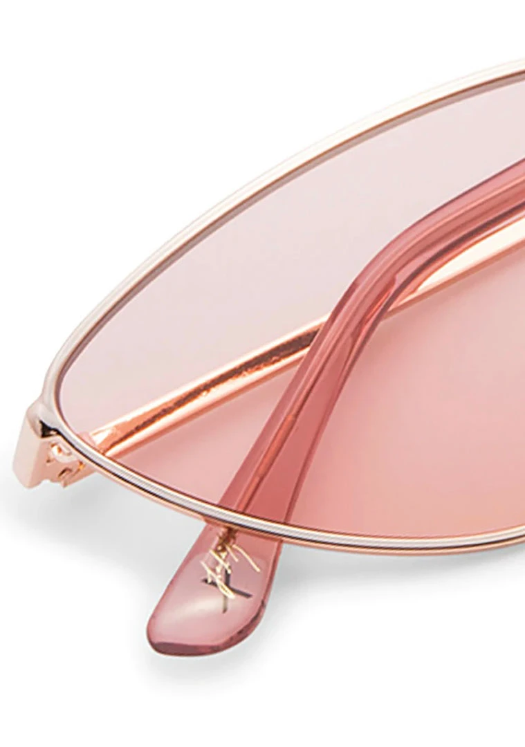 Dime Optics World Tour X Lala Kent Lilly Sunglasses In Rose Gold/Cotton Candy Pink