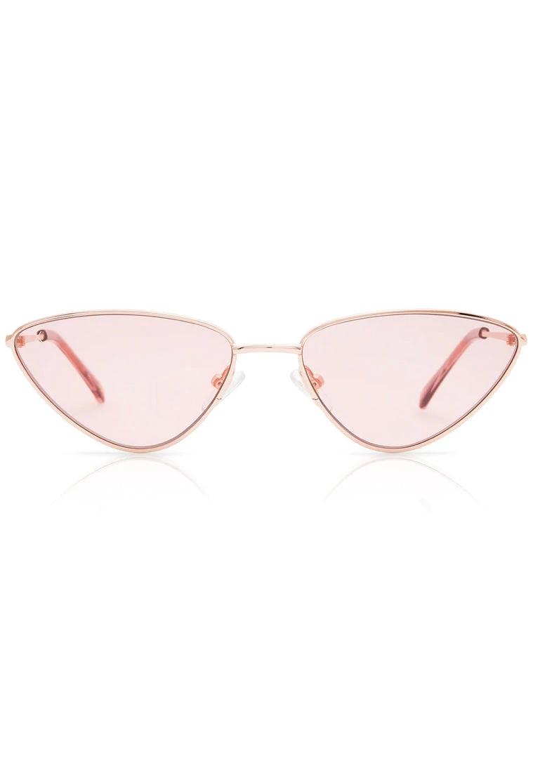 Dime Optics World Tour X Lala Kent Lilly Sunglasses In Rose Gold/Cotton Candy Pink